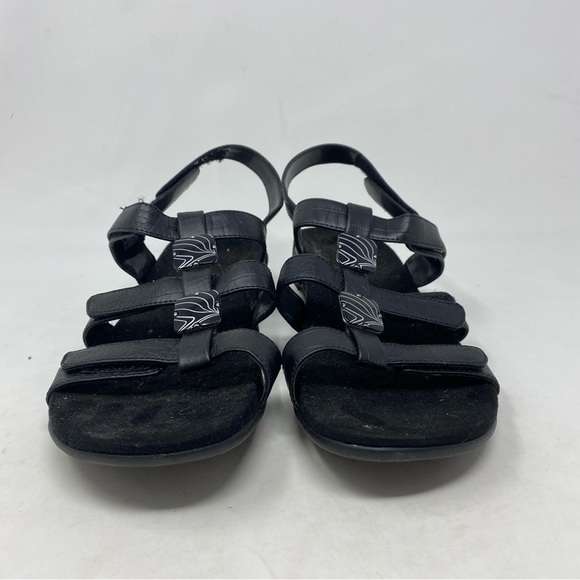 Vionic Women’s Amber Beaded Snake Embossed Leather Black Comfort Sandals Size 9 - Picture 5 of 7